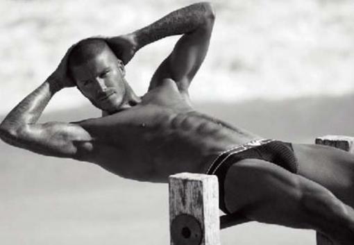 David Beckham's perfect body